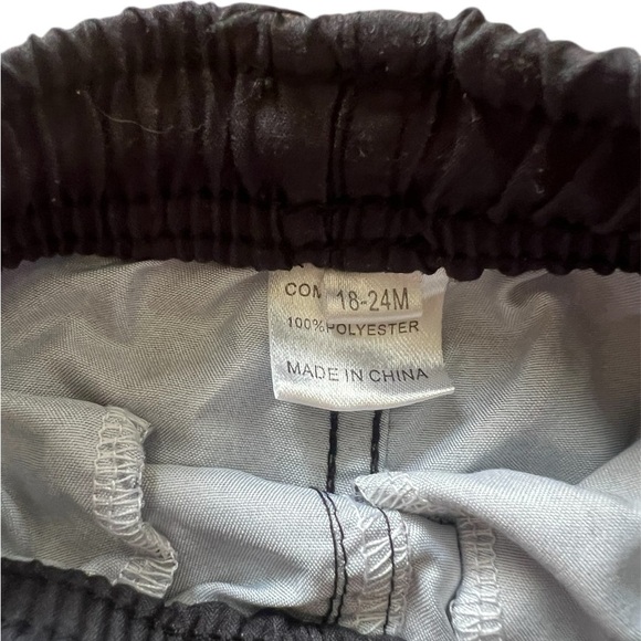 Little Surfer Dude Black Toddler Boy Swim Trunks | 24M - Picture 3 of 3